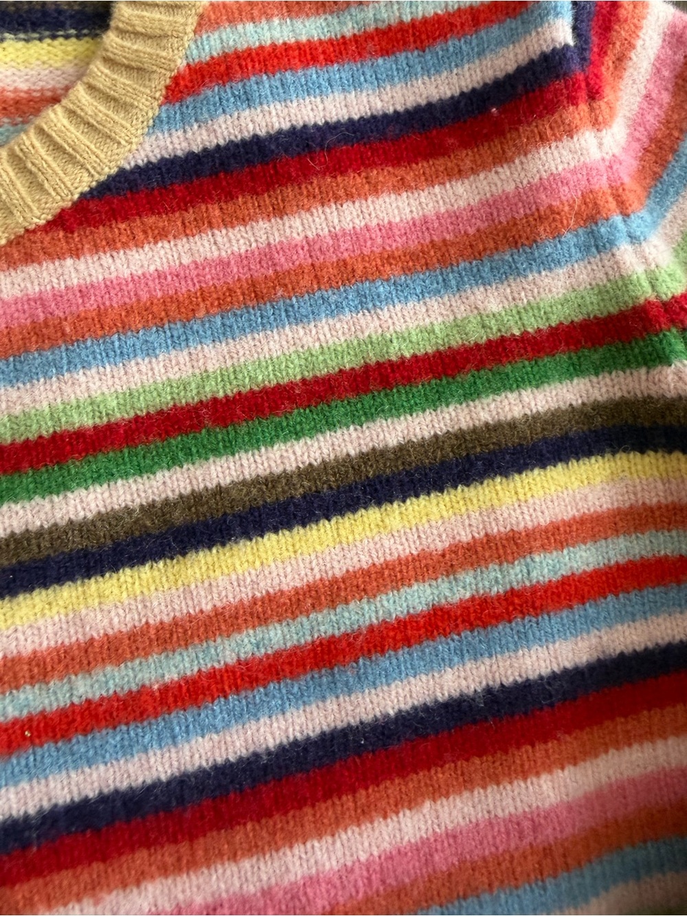 GAP vintage crazy stripes Multicolor Striped Crewneck Sweater - Picture 7 of 8